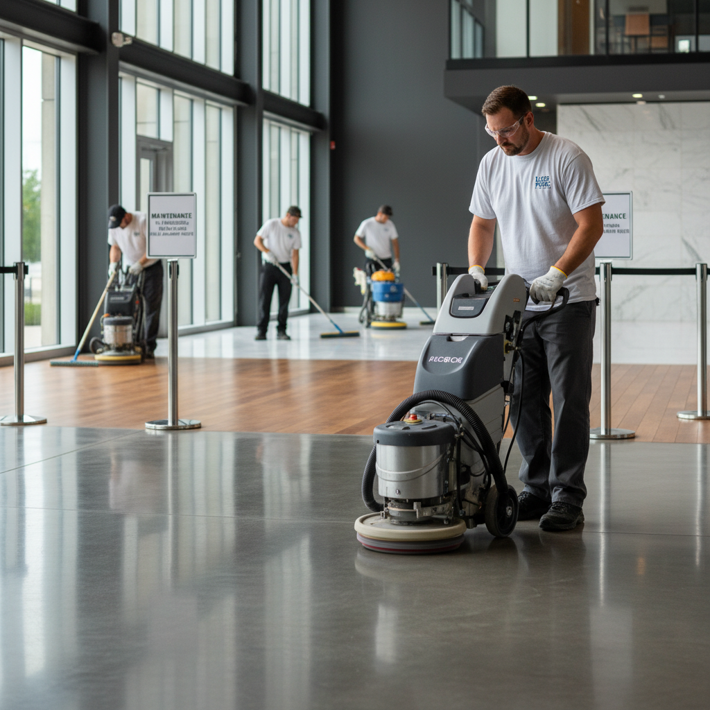 Floor Maintenance by Material Type