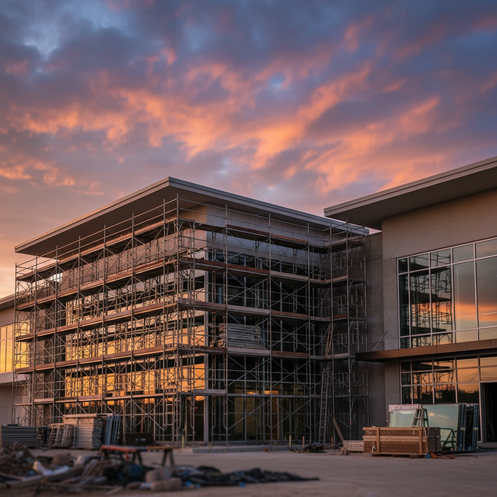 Commercial renovation hero view - Tell Projects Katy TX warehouse project