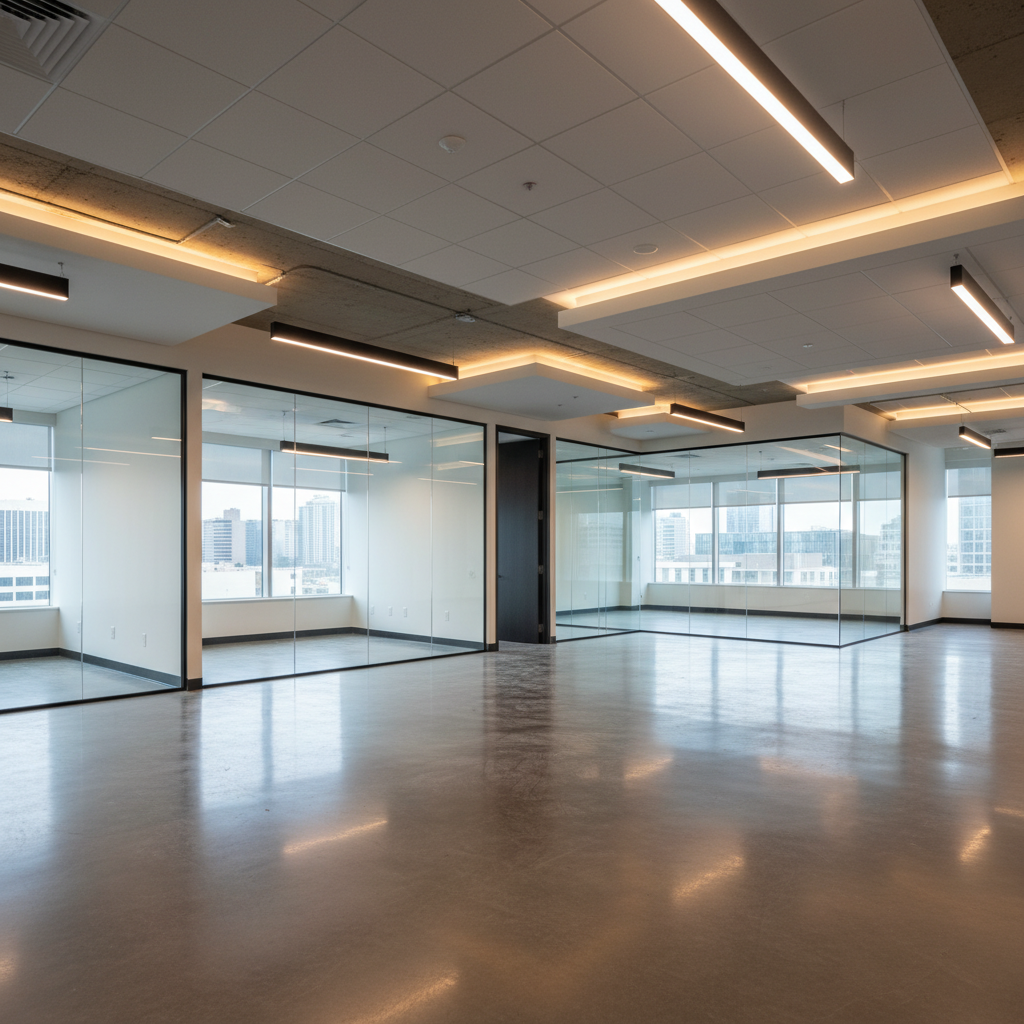 Office space build-out project in Katy TX - 8,500 sqft modern office interior by Tell Projects