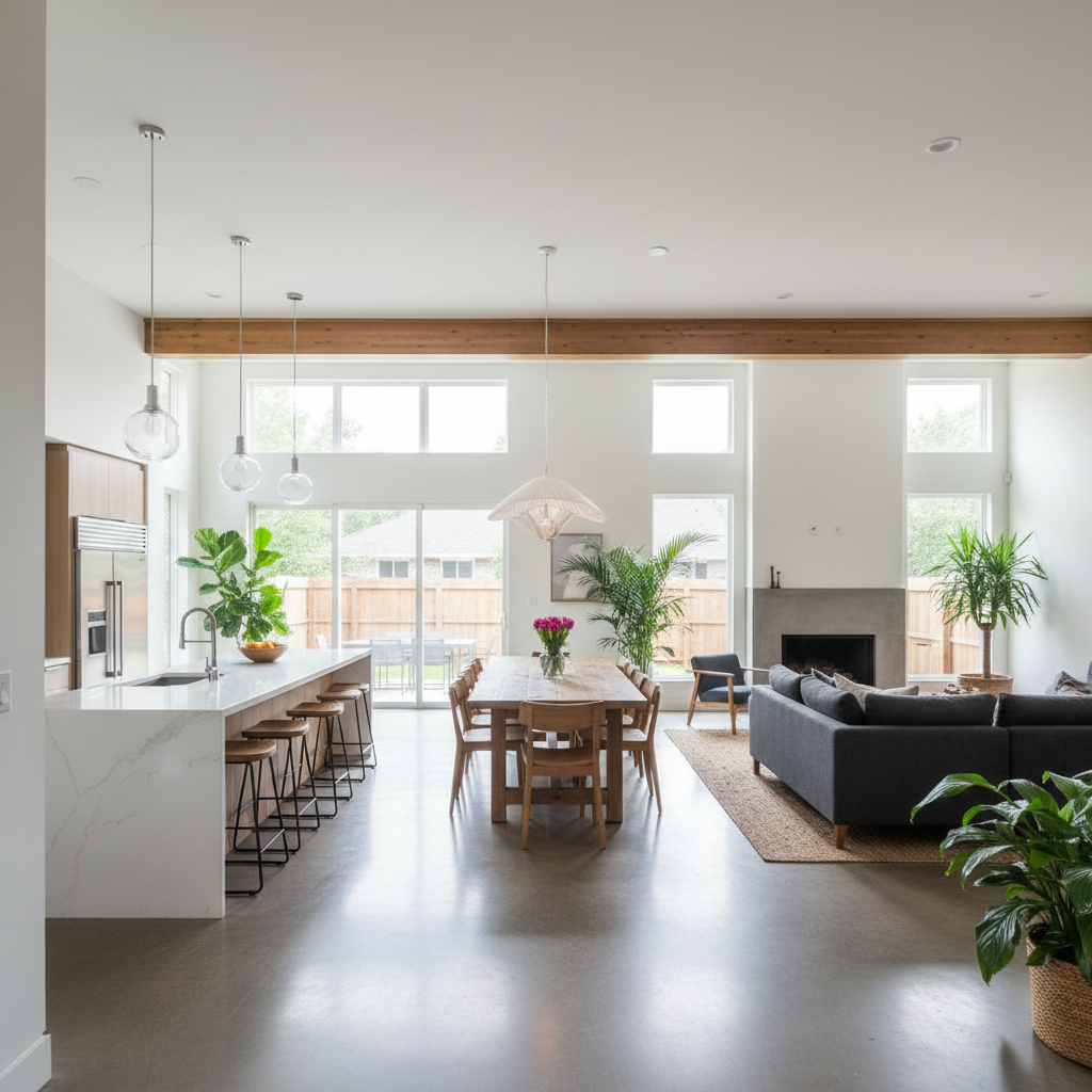 Open Concept Space Planning - Tell Projects Katy TX